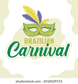 Happy Carnival Party Social Media Post Design Template