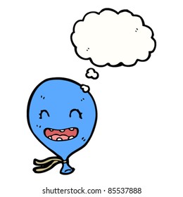 happy cartoon balloon with face