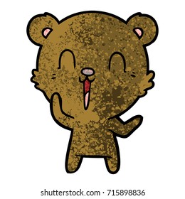 happy cartoon bear
