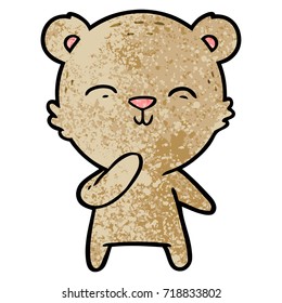happy cartoon bear