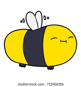 abeja de dibujos animados feliz