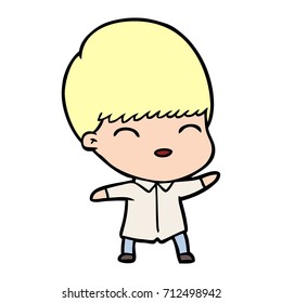 Happy Cartoon Junge