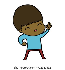 Happy Cartoon Junge
