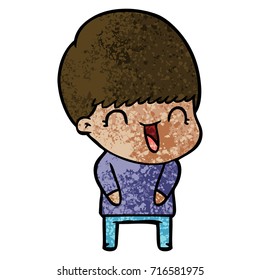 Happy Cartoon Junge