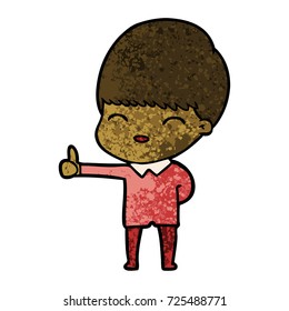 niño de caricatura feliz