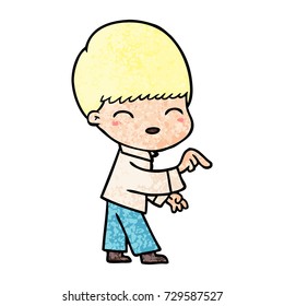 niño de caricatura feliz