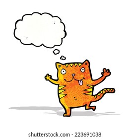happy cartoon cat