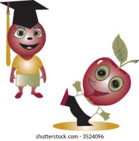 happy cartoon characters