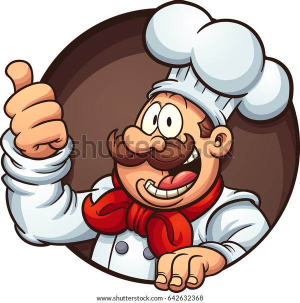  Happy Cartoon Chef Vector Clip Art Stock Vector Royalty 