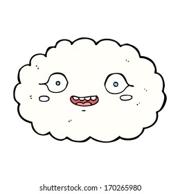 happy cartoon cloud