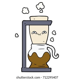 happy cartoon coffee pot