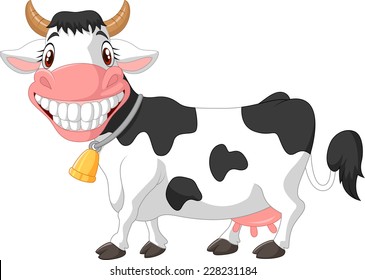 Happy Cartoon Cow