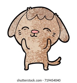happy cartoon dog