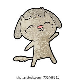happy cartoon dog