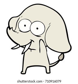 Happy Cartoon Elefant