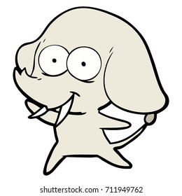 Happy Cartoon Elefant