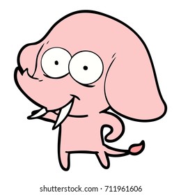 happy cartoon elephant