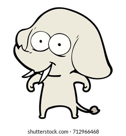 Happy Cartoon Elefant