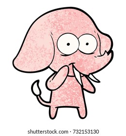happy cartoon elephant