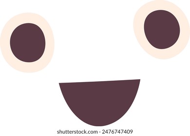 Happy Cartoon Face Vector Illustration