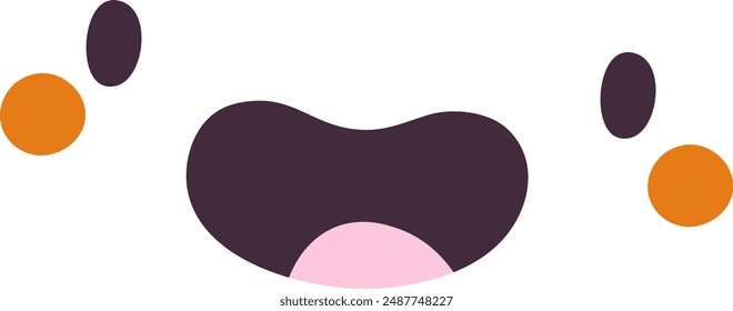 Happy Cartoon Face Vektorillustration
