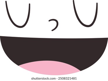 Happy Cartoon Face Vector Illustration