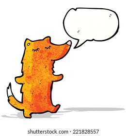 happy cartoon fox