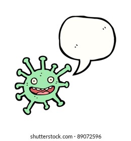 happy cartoon germ