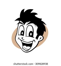 happy cartoon guy