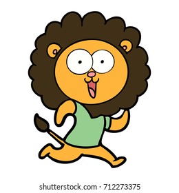 Happy Cartoon Löwe