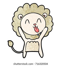 happy cartoon lion
