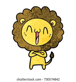 Happy Cartoon Löwe