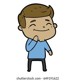 caricaturista feliz