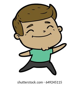 caricaturista feliz