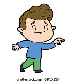 caricaturista feliz