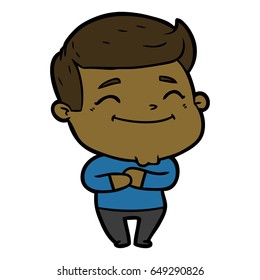 caricaturista feliz