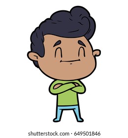 Happy Cartoon Mann