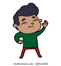 Happy Cartoon Mann