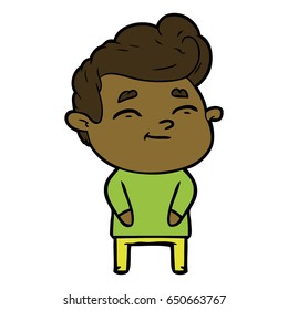 caricaturista feliz