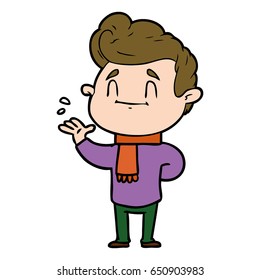 caricaturista feliz