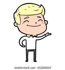 caricaturista feliz