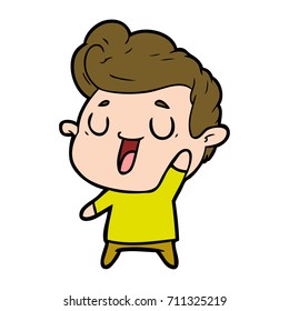 caricaturista feliz