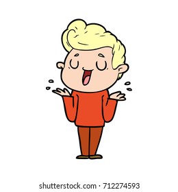 caricaturista feliz