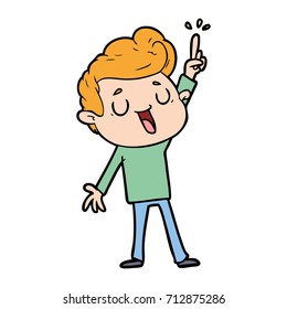 caricaturista feliz