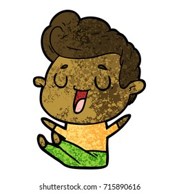 caricaturista feliz