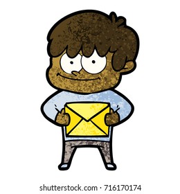 happy cartoon man
