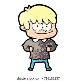 happy cartoon man