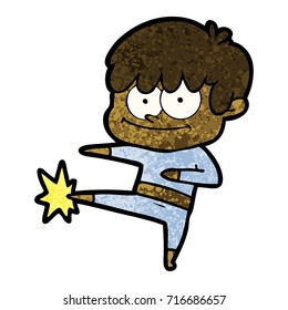happy cartoon man