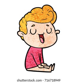 Happy Cartoon Mann