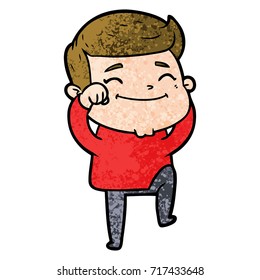 caricaturista feliz